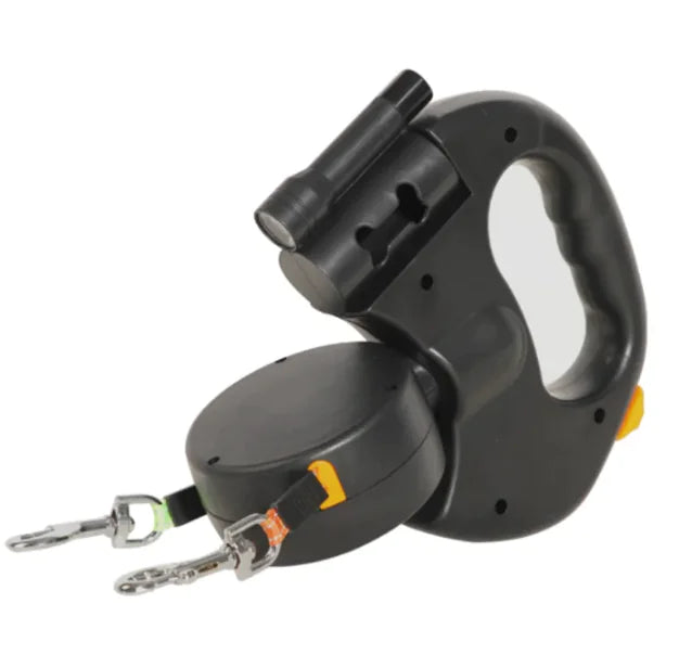 Auto DOUBLE Dog Leash - Walk TWO DOGS with EASE