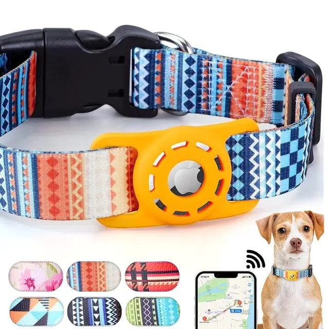 DIGITAL Printing COLLAR for Apple Airtag - EASY TO FIND, Safety, Peace of Mind