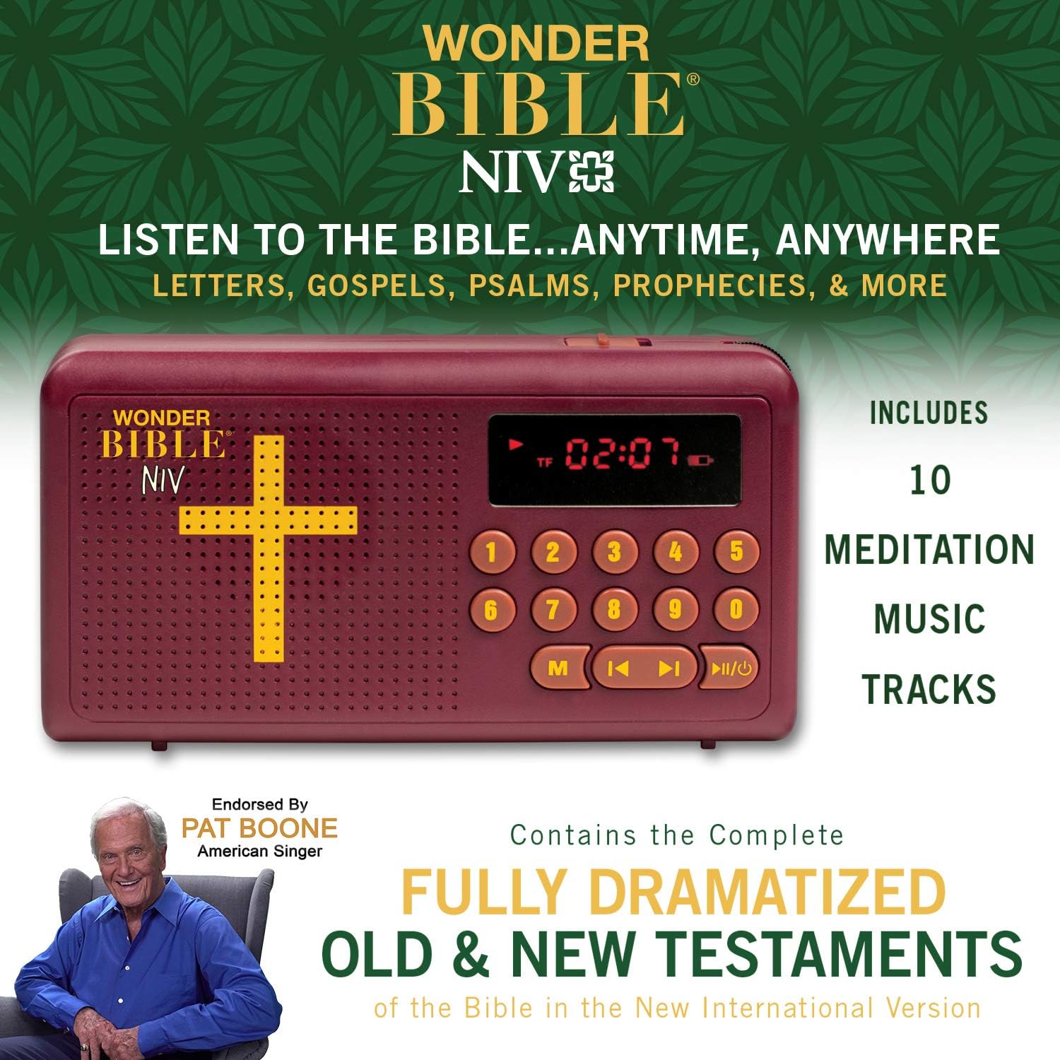 THE AUDIO BIBLE PLAYER- New & Old Testament as SEEN ON TV