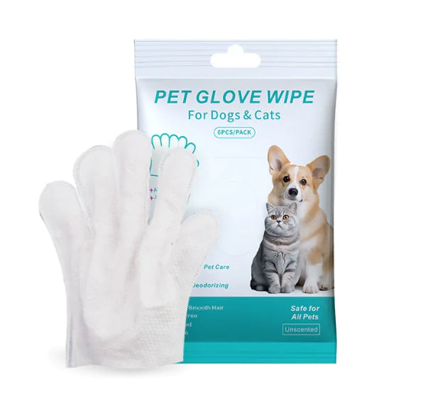 Pet Cleaning GLOVES & WIPES - Daily Hassle Free Hygiene