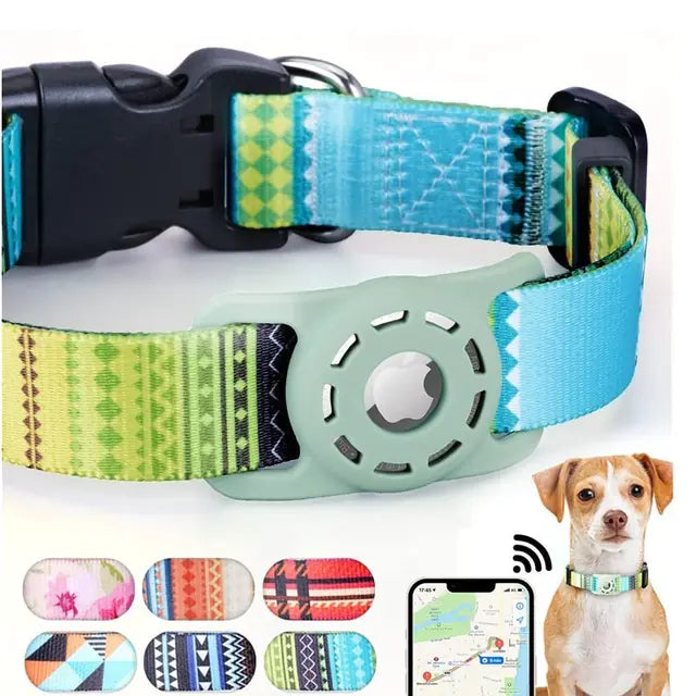 DIGITAL Printing COLLAR for Apple Airtag - EASY TO FIND, Safety, Peace of Mind