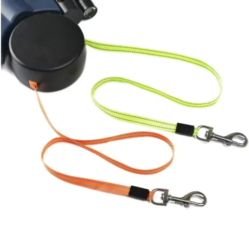 Auto DOUBLE Dog Leash - Walk TWO DOGS with EASE