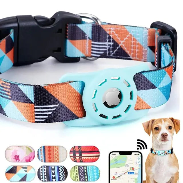 DIGITAL Printing COLLAR for Apple Airtag - EASY TO FIND, Safety, Peace of Mind