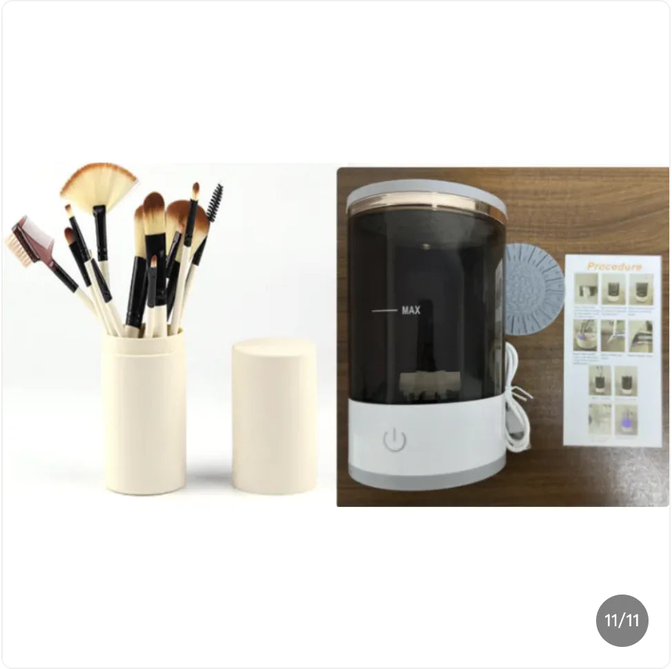 MAKEUP BRUSH CLEANER - Cleans & Dries in Seconds