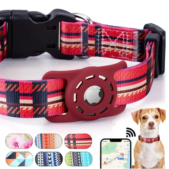 DIGITAL Printing COLLAR for Apple Airtag - EASY TO FIND, Safety, Peace of Mind